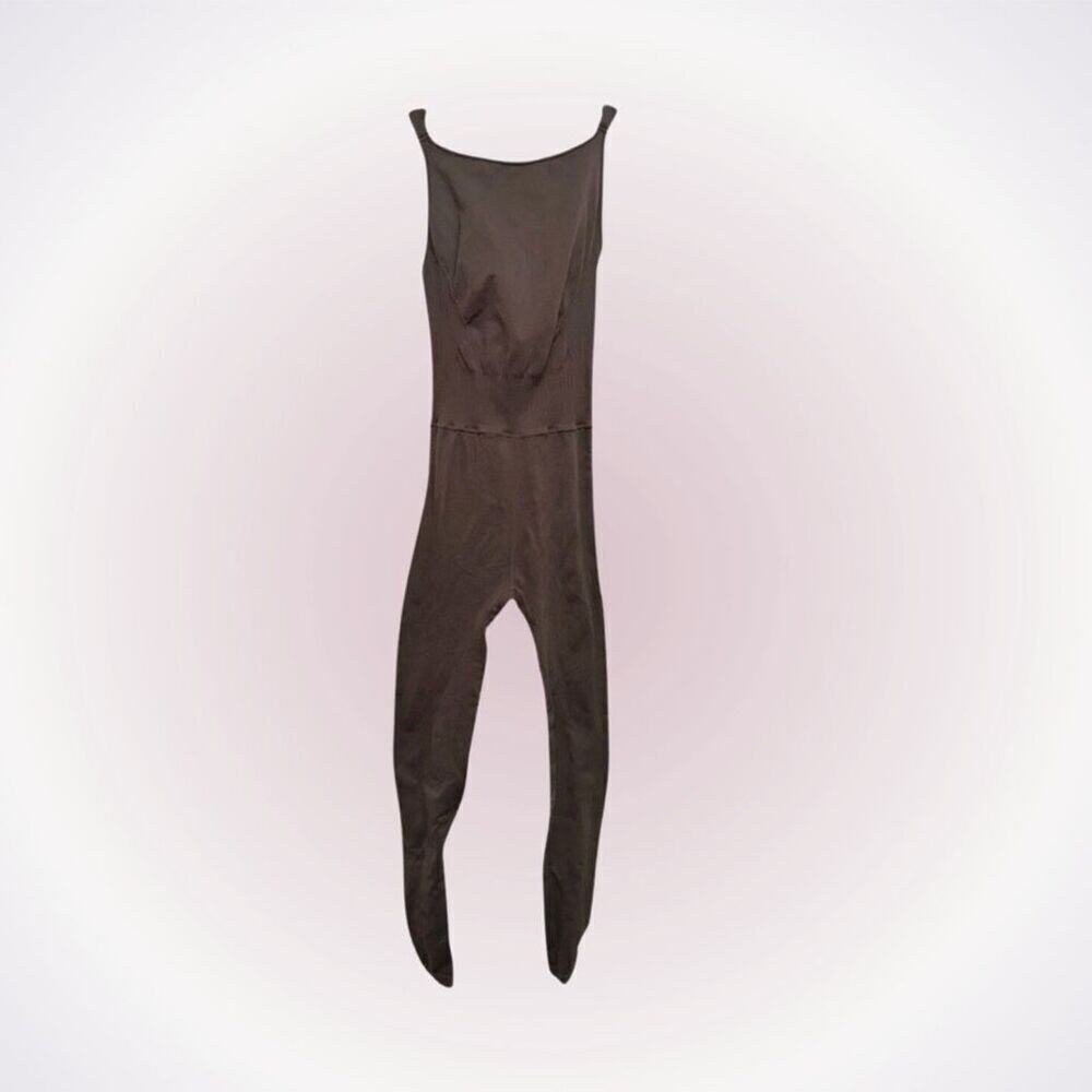 Free People Good Karma High-Neck Brown Jumpsuit | Sz XS/S